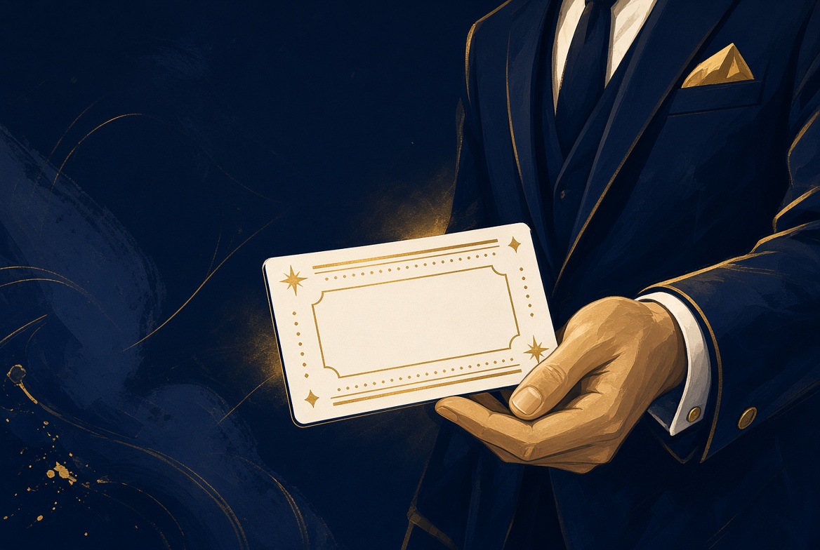 A hand holding out a ticket, offering it back